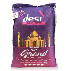 Desi extra long Basmati rice — 20kg